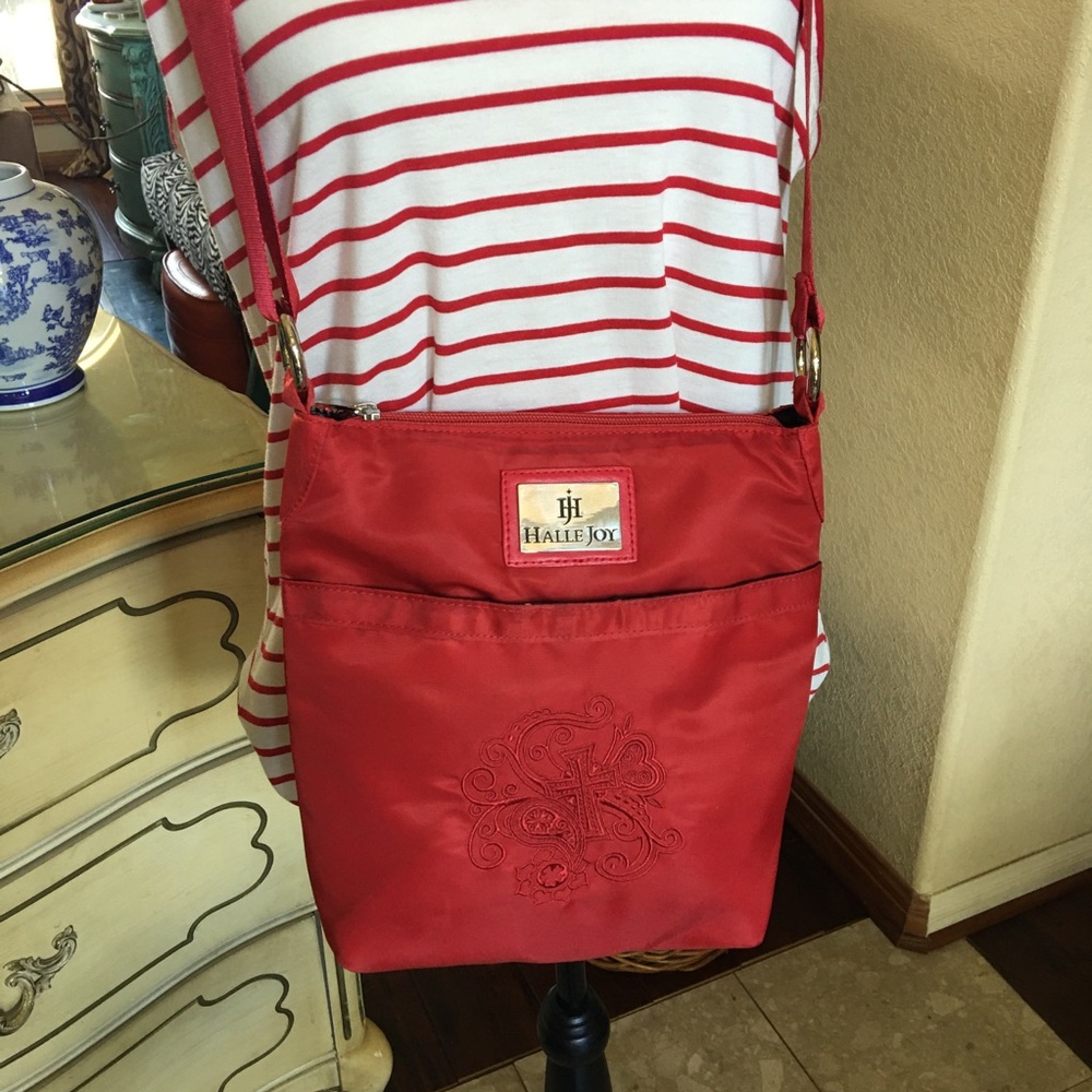 Halle Joy red crossbody